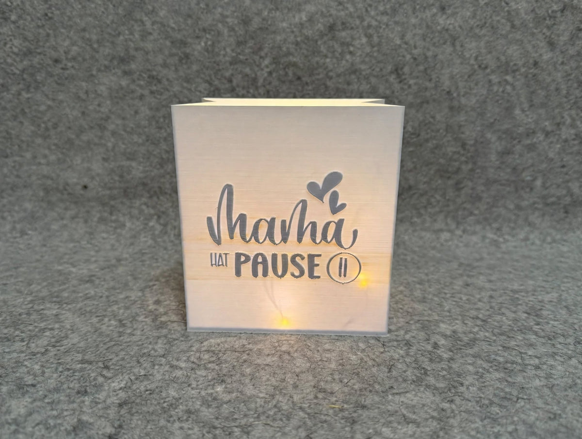 Lichttüte „Mama hat Pause“