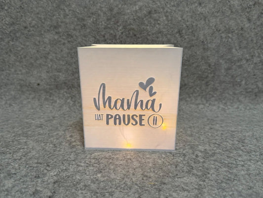 Lichttüte „Mama hat Pause“